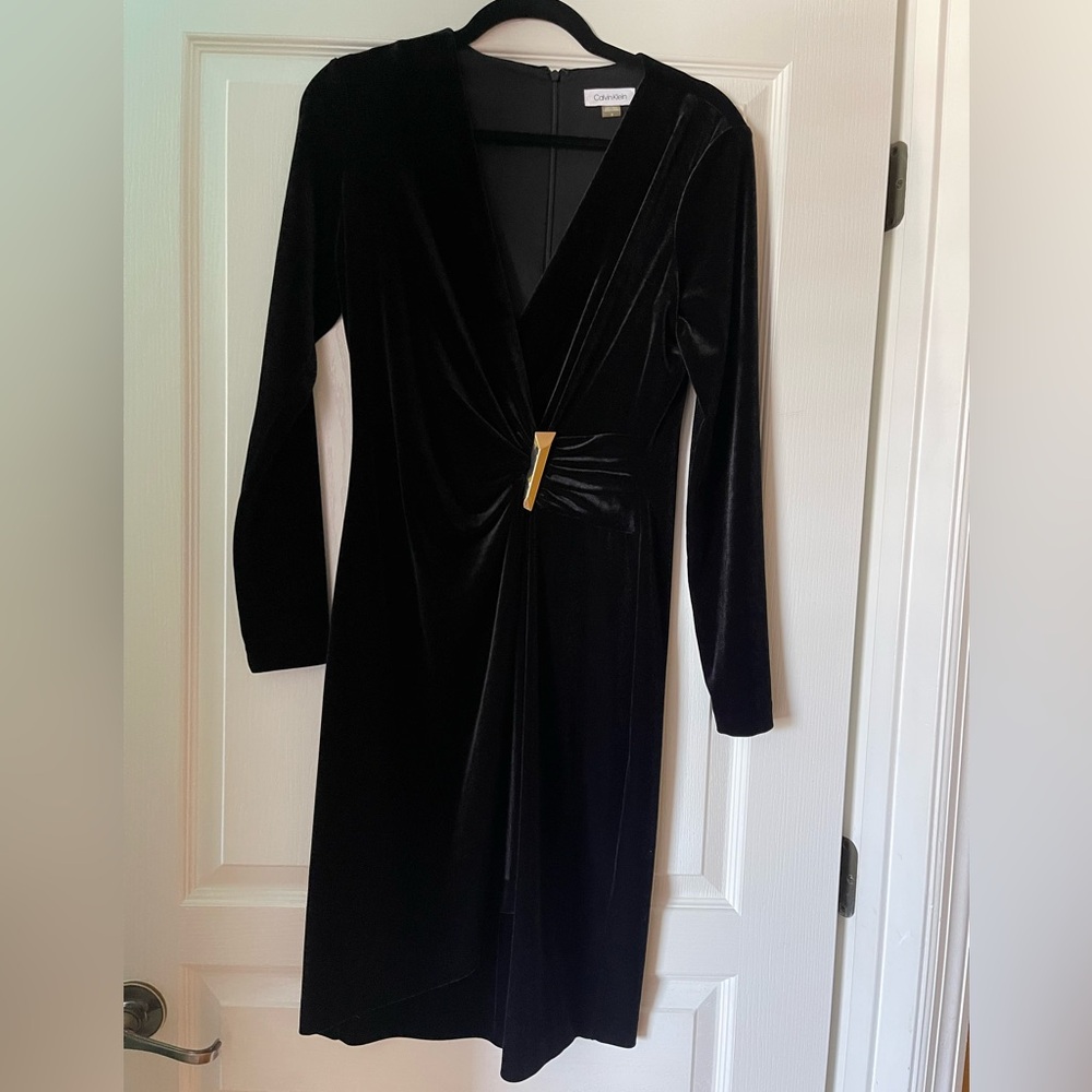 Calvin Klein Black Long Sleeve Dress